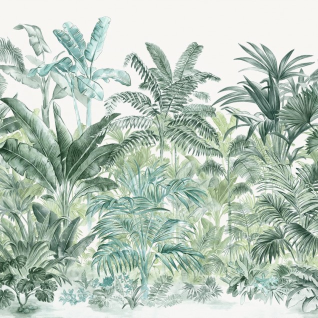 Tapet cu palmieri Pride Palms, Emerald