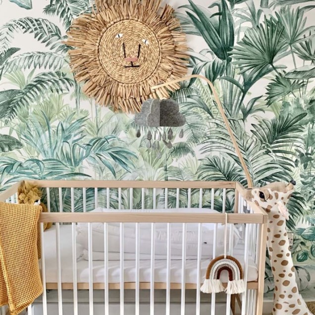 Tapet cu palmieri Pride Palms, Emerald