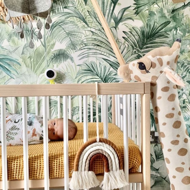 Tapet cu palmieri Pride Palms, Emerald