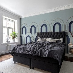 Fototapet 3D Arch Deco, Blue, personalizat, Rebel Walls