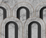 Fototapet 3D Arch Deco, Marble, personalizat, Rebel Walls