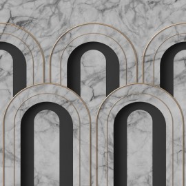 Fototapet 3D Arch Deco, Marble, personalizat, Rebel Walls