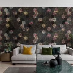 Fototapet Vinum Hexagon, personalizat, Rebel Walls
