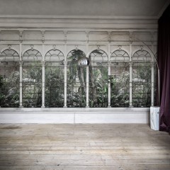 Foto tapet Dove Gardens, White, personalizat, Rebel Walls
