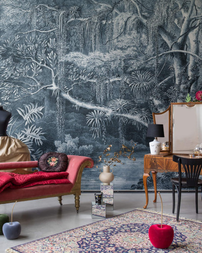 Tapet Secret Well, Frost cu design botanic
