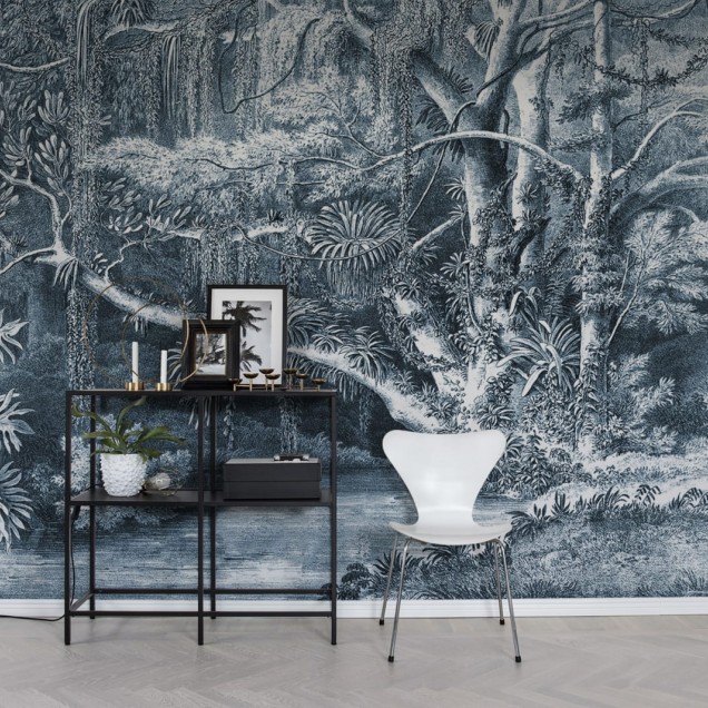 Tapet Secret Well, Frost cu design botanic