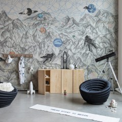 Foto tapet 3D Moon Rock, personalizat, Rebel Walls