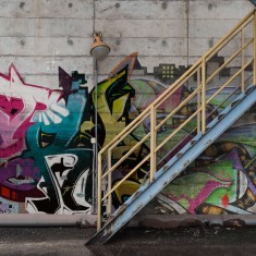 Fototapet Stairway Graffiti, personalizat, Rebel Walls