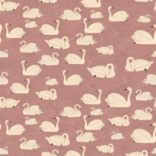 Foto tapet 3D Cygne, Rose, Rebel Walls