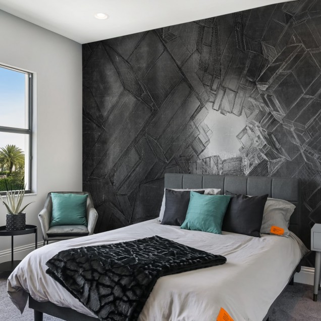 Tapet modern cu design abstract geometric, Inception.