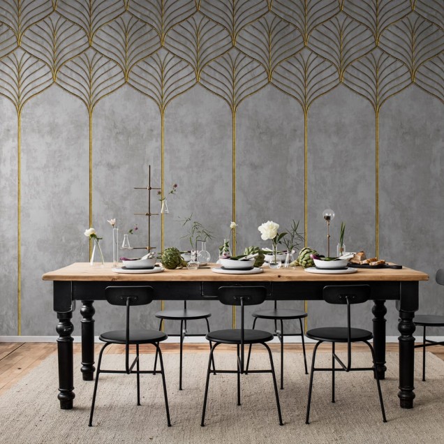 Tapet 3D cu design geometric