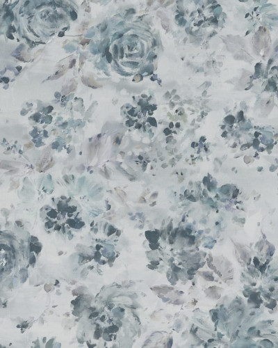 Tapet cu flori Fontvieille, Light Blue, design modern, colorit delicat