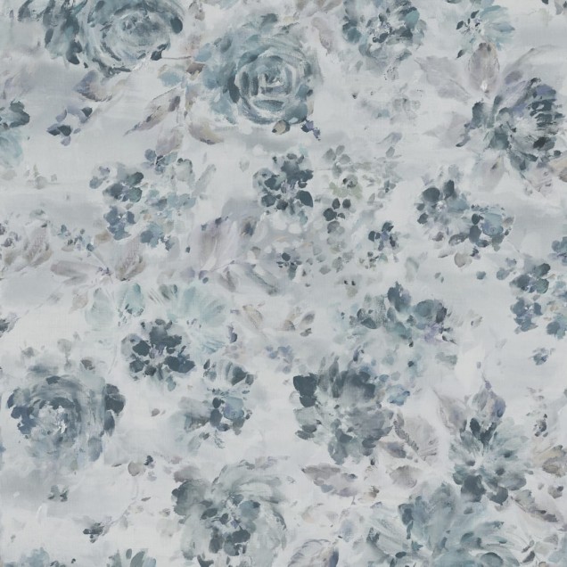 Tapet cu flori Fontvieille, Light Blue, design modern, colorit delicat