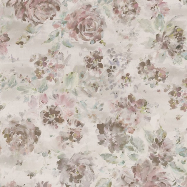 Tapet floral roz prafuit Fontvieille, perfect pentru dormitor, sufragerie sau bucatarie.