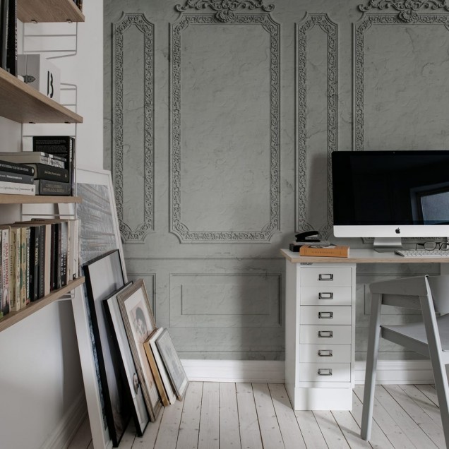 Tapet Amboise Sage - Tapet decorativ cu un design clasic, elegant, ideal pentru a adauga un aer rafinat oricarei camere.