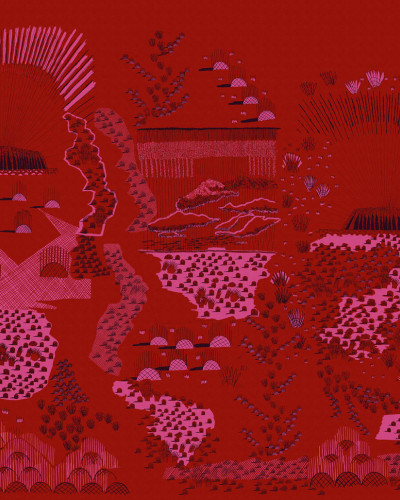 Tapetul Ayers Rock, Valentine cu un design modern și vibrant, perfect pentru a adăuga o notă de rafinament casei tale.