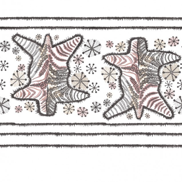 Tapet Zebra Skin Pastel intr-un interior modern