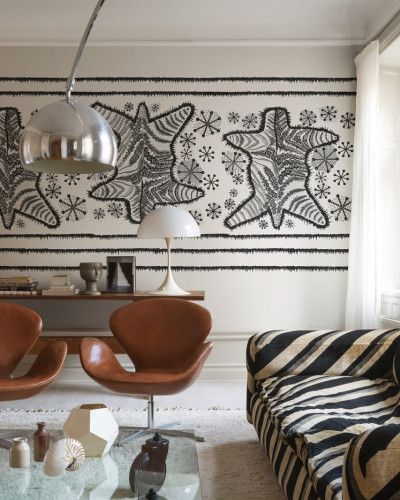 Tapet cu design grafic cu motive de piele de zebra