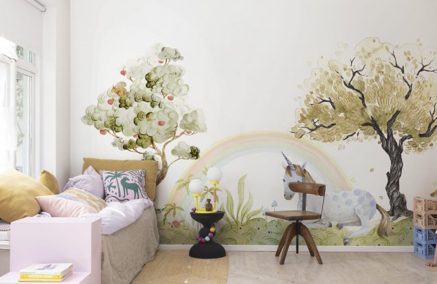 Foto tapet pentru copii Unicorn Dream, Rainbow, Rebel Walls