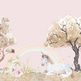 Foto tapet pentru copii Unicorn Dream, Bubblegum, personalizat, Rebel Walls