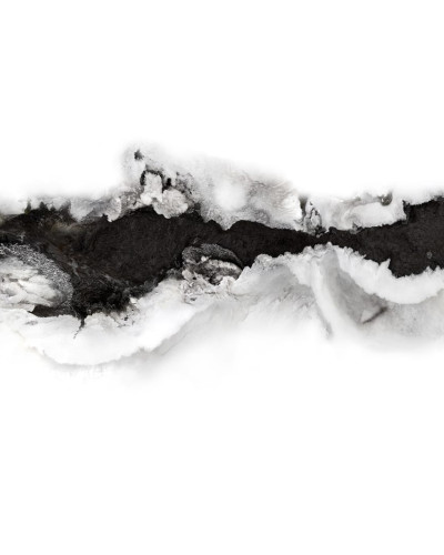 Tapet River, Graphite cu design abstract în tonuri de gri, arătând ca un râu care curge printr-o cameră modernă.
