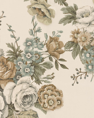 Tapet floral Efraim, Beige