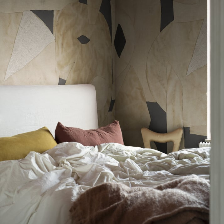Fototapet Bruno roz cu design geometric abstract