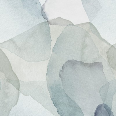 Tapet decorativ cu model abstract în nuanțe de albastru și verde