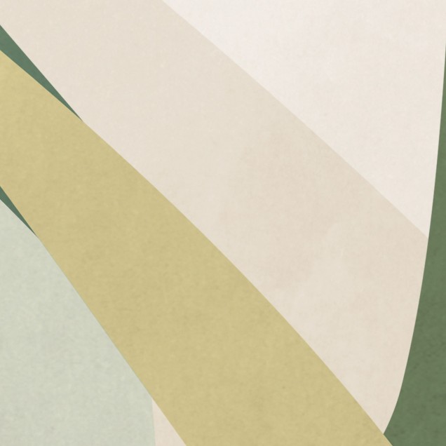 Wallpaper abstract cu frunze verzi pe un fundal alb