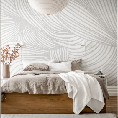 Tapet cu linii fine gri - Opulence Lines - Gri