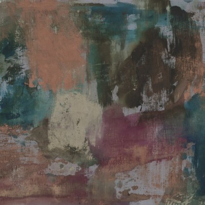 Tapet abstract cu accente de culoare, Big Strokes, Multi.