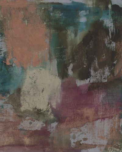 Tapet abstract cu accente de culoare, Big Strokes, Multi.