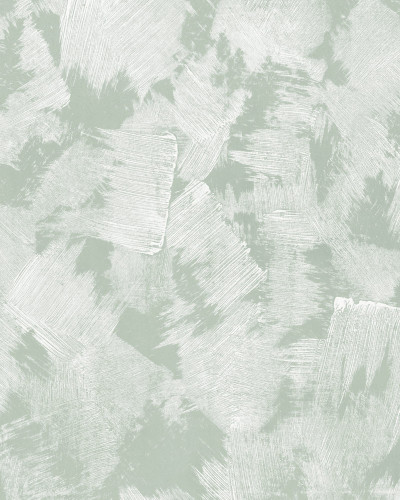 Brush, Verde -  cu linii albe pe un fundal verde, decorare perete.
