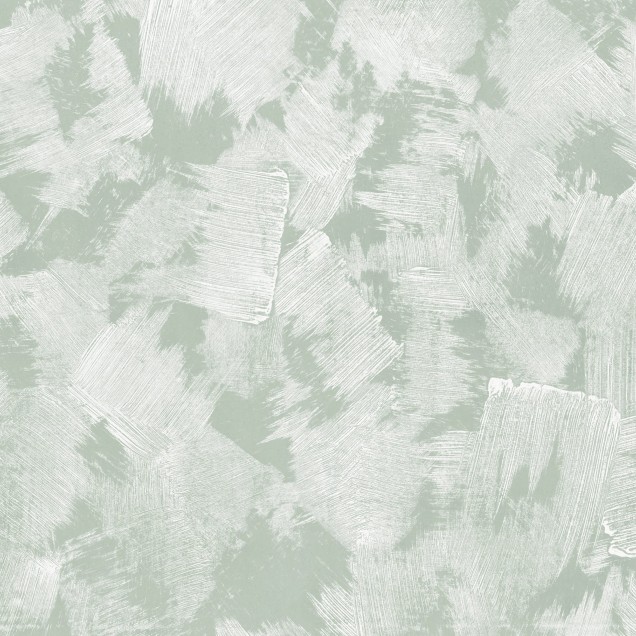Brush, Verde -  cu linii albe pe un fundal verde, decorare perete.