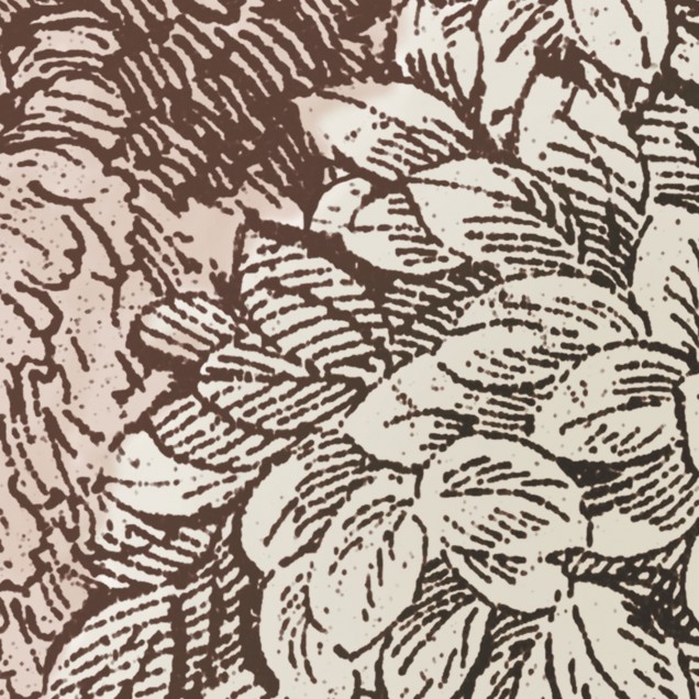 Tapet cu design de pădure maro într-o sufragerie