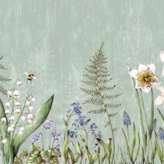 Fototapet Bumblebee, Green, personalizat, Rebel Walls