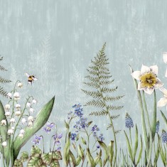 Fototapet Bumblebee, Light blue, personalizat, Rebel Walls