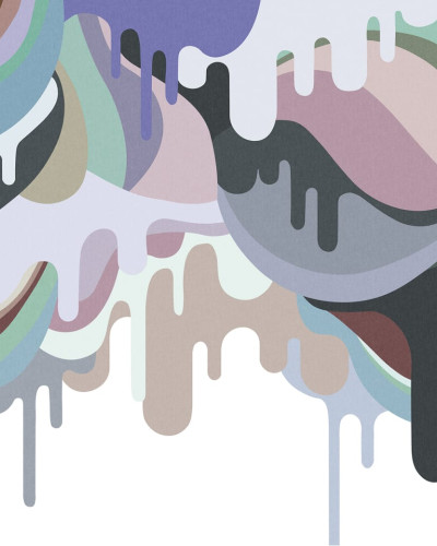 Dripping Ice Cream, Retro, Rebel Walls