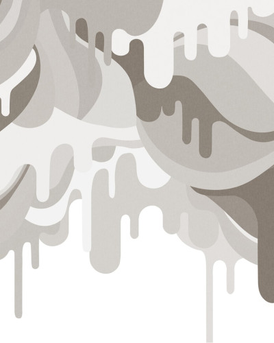 Tapet abstract Dripping Ice Cream, Sand, cu design modern si vibrant