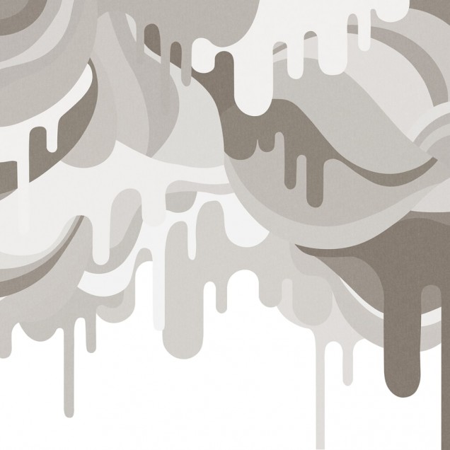 Tapet abstract Dripping Ice Cream, Sand, cu design modern si vibrant