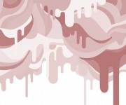 Fototapet Dripping Ice Cream, Pink, personalizat, Rebel Walls