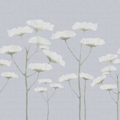 Tapet cu design floral, Dara Dusty Blue