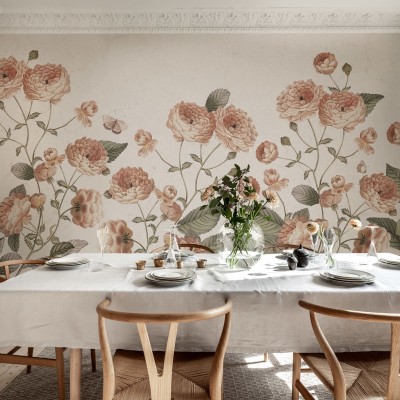 Tapet floral Sweet Buttercups - un design delicat pentru orice camera