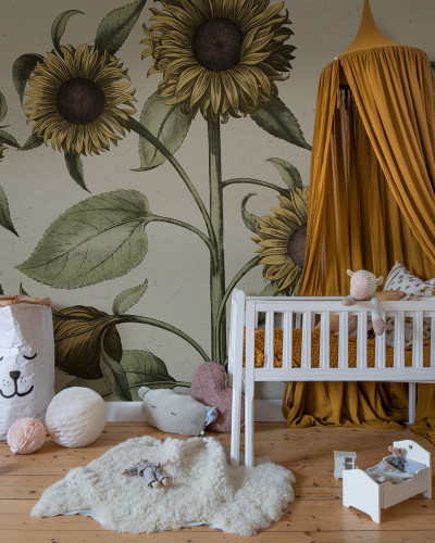 Tapet cu model floral de Sunflower