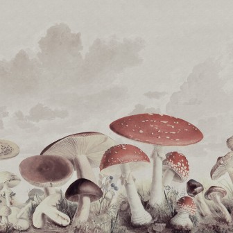 Fototapet Mushrooms, Vintage, Rebel Walls