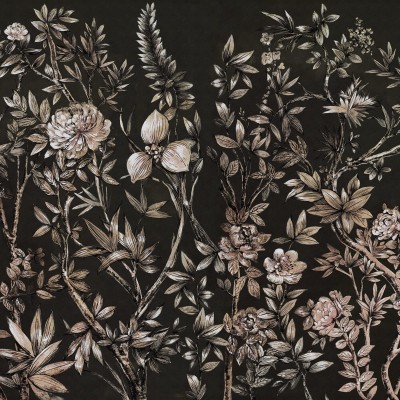 Silk Floral, Midnight, Rebel Walls
