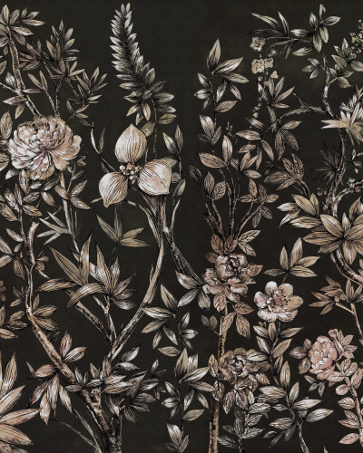Silk Floral, Midnight, Rebel Walls