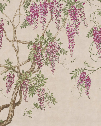 Tapet cu glicine, Wisteria Tree, Dusty Pink