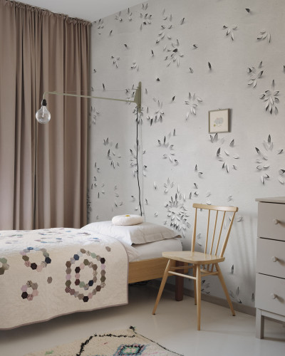 Tapetul Papercut, Sand, cu un design minimalist si elegant.