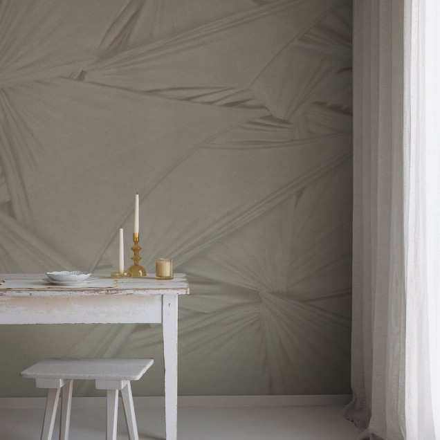 Tapet cu design minimalist, Silk Shadows, Beige